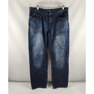 Helix Jeans Mens 34x30 Blue Loose Straight Leg Denim